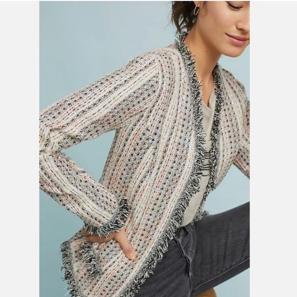 Anthropologie + Eva Franco Reston Tweed Jacket, size extra small